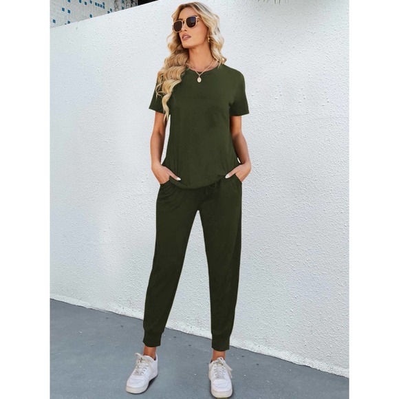 2 piece set: Round Neck Tee for & jogger Pants black - Picture 8 of 11